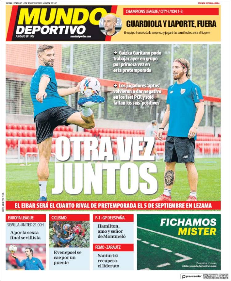 Portada de Mundo Deportivo Bizkaia (Espa&ntilde;a)
