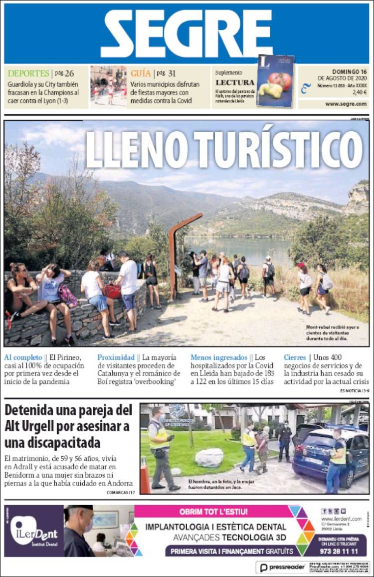 Portada de Segre  (Espa&ntilde;a)