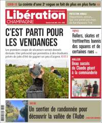 Portada de Libération Champagne (Francia)