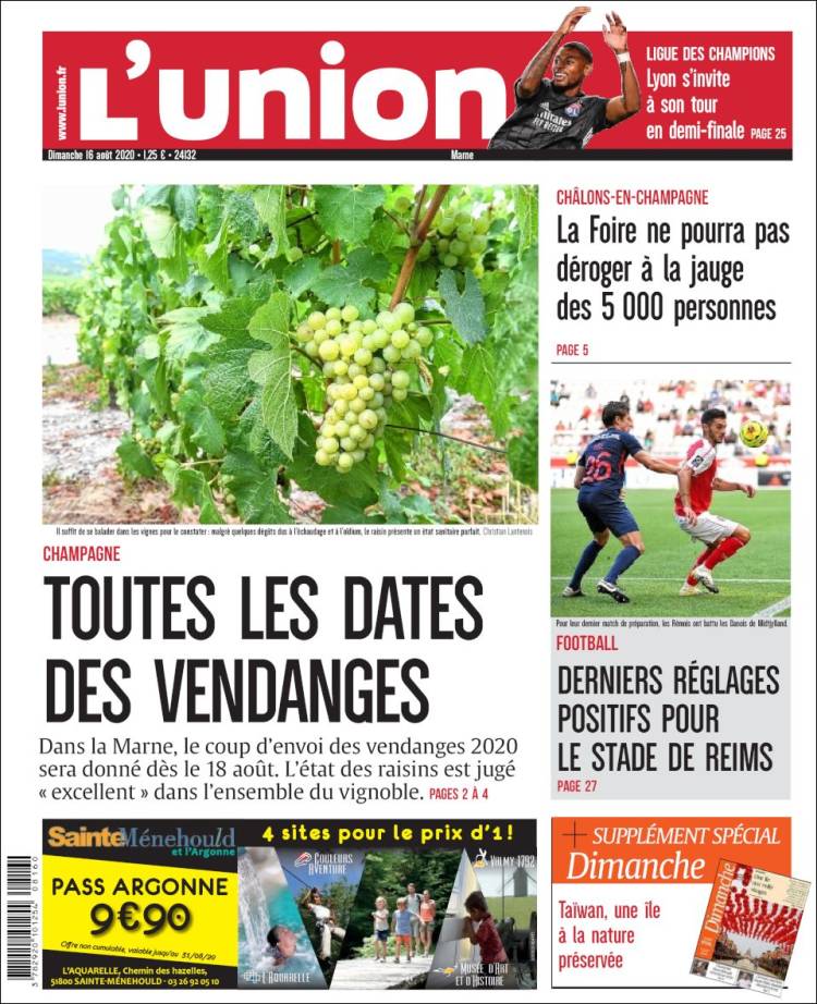 Portada de L'Union (Francia)