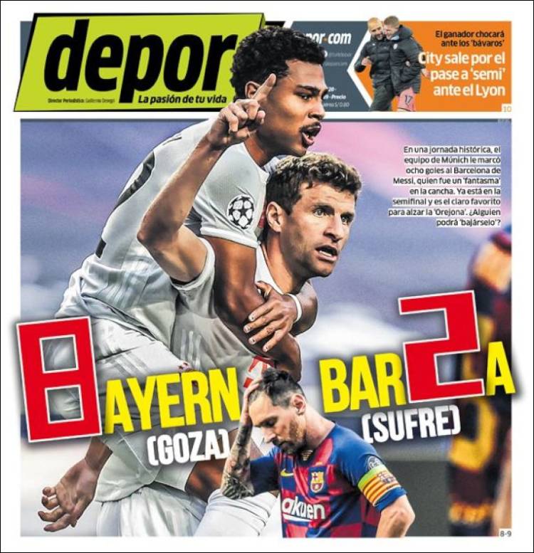 Portada de Depor (Per&uacute;)