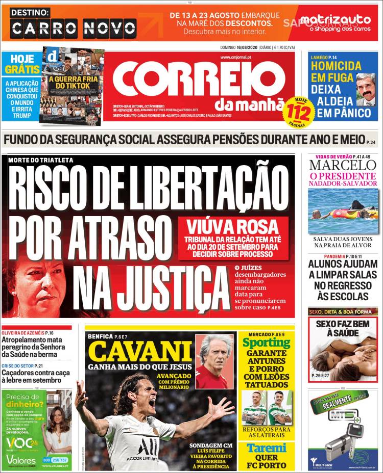 Portada de Correio da Manhã (Portugal)