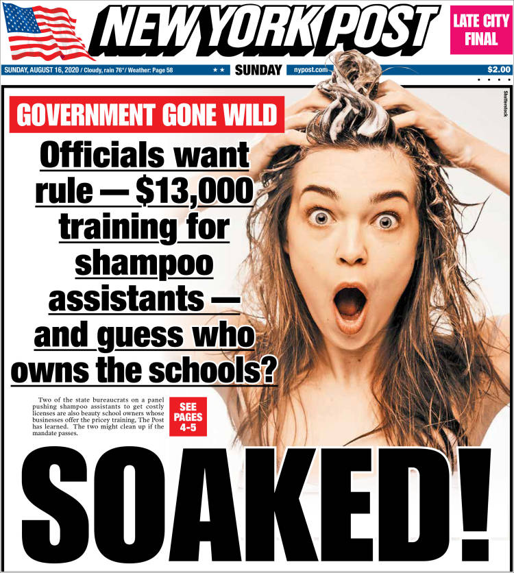 Portada de New York Post (USA)