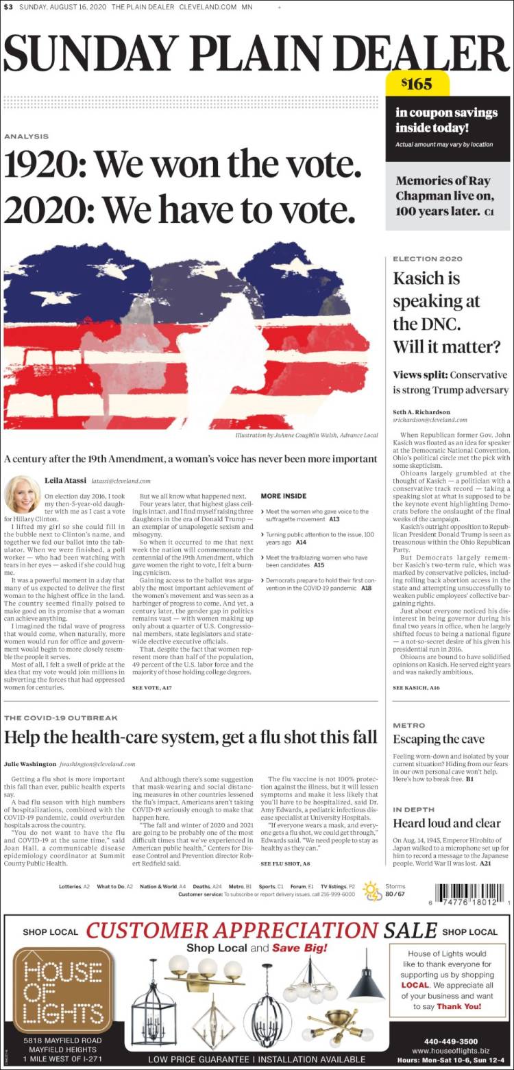 Portada de The Plain Dealer (USA)