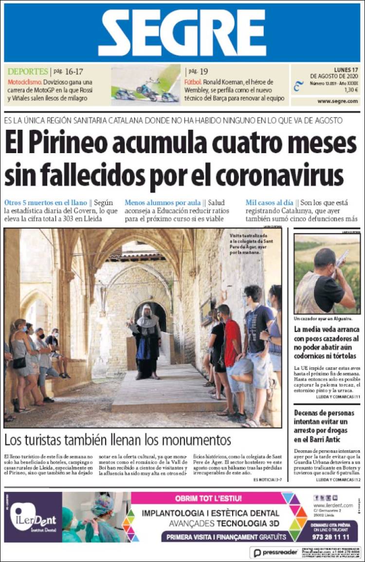 Portada de Segre  (Espa&ntilde;a)