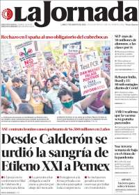 Portada de La Jornada (M&eacute;xico)