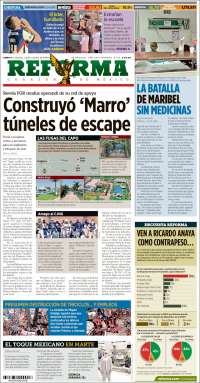 Portada de Reforma (M&eacute;xico)