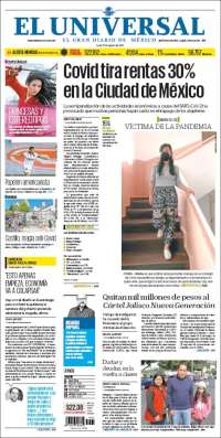Portada de El Universal (M&eacute;xico)