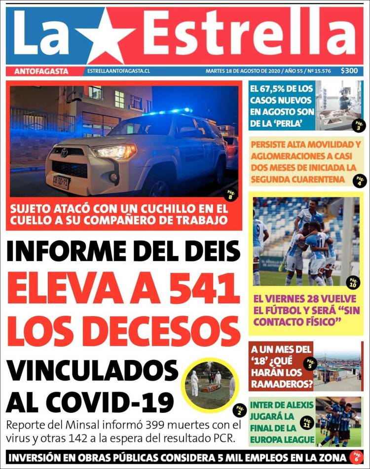 Portada de La Estrella del Norte (Chile)