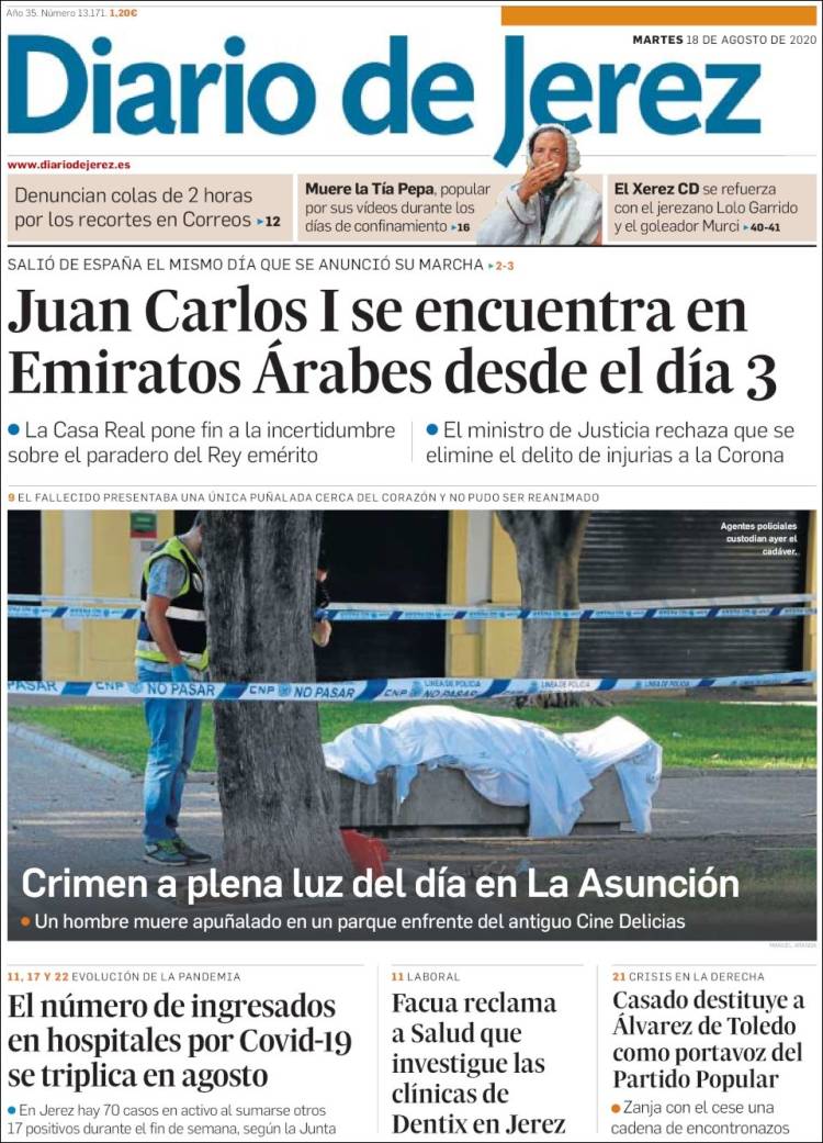 Portada de Diario de Jerez (Espa&ntilde;a)