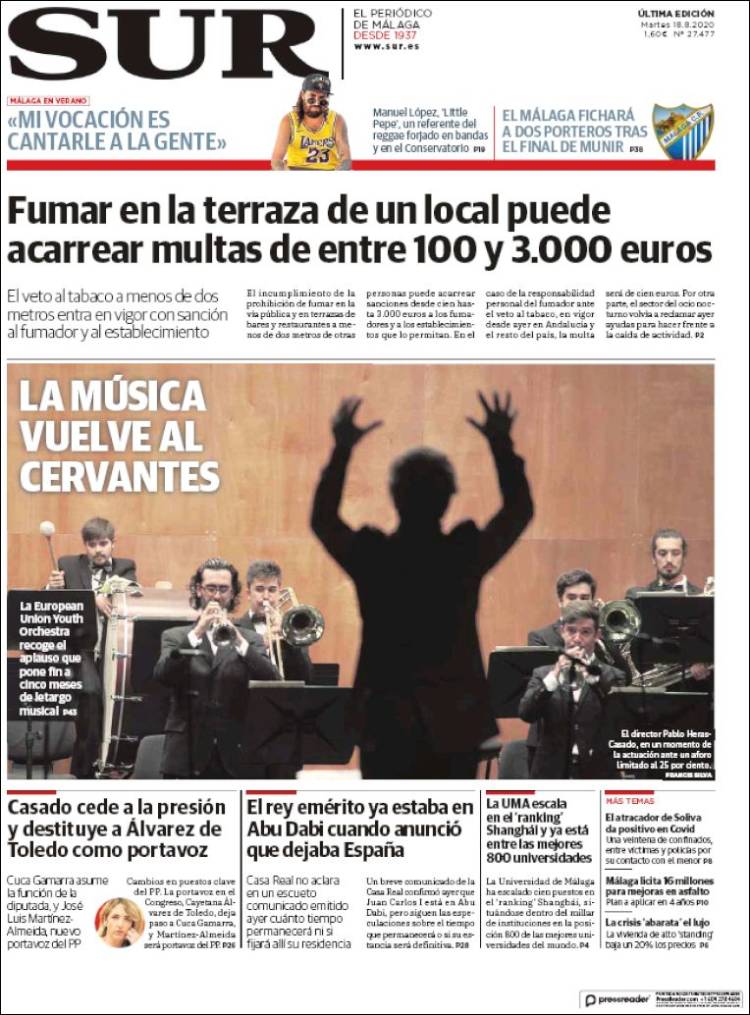 Portada de Diario el Sur (Espa&ntilde;a)
