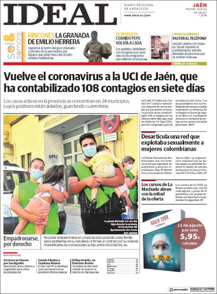 Portada de El Ideal de Jaén (Espa&ntilde;a)