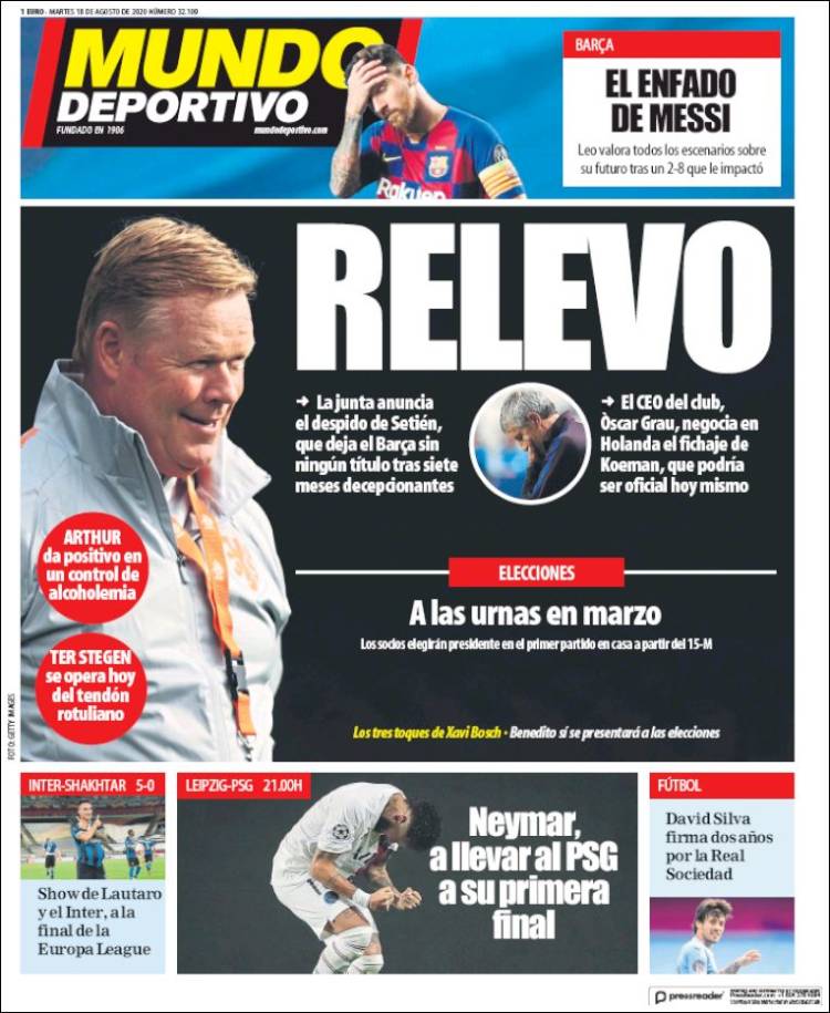 Portada de El Mundo Deportivo (Espa&ntilde;a)