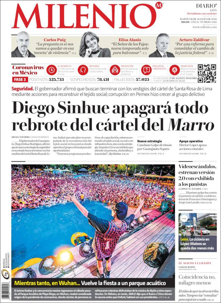 Portada de Milenio de León (México)