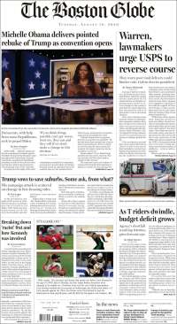 Portada de Boston Globe (USA)