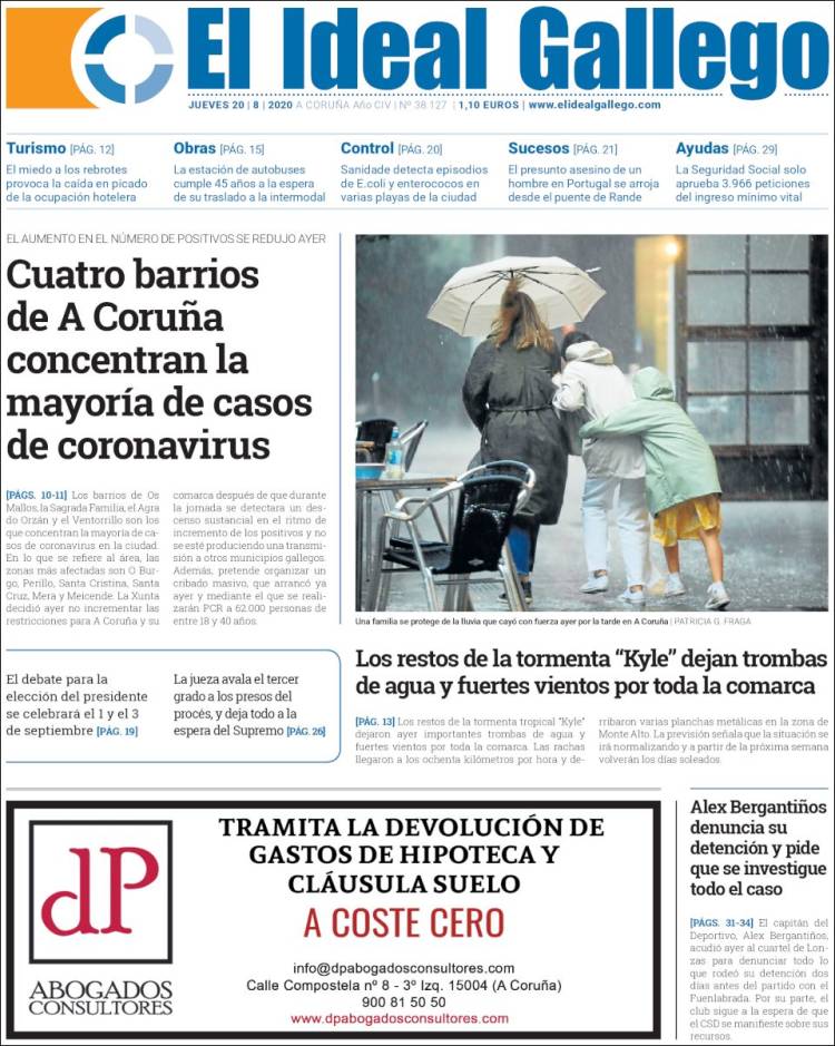 Portada de Diario de Ferrol (España)