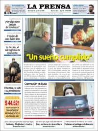 Portada de La Prensa (Argentina)