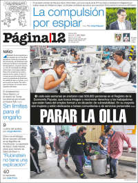 Portada de Página/12 (Argentina)