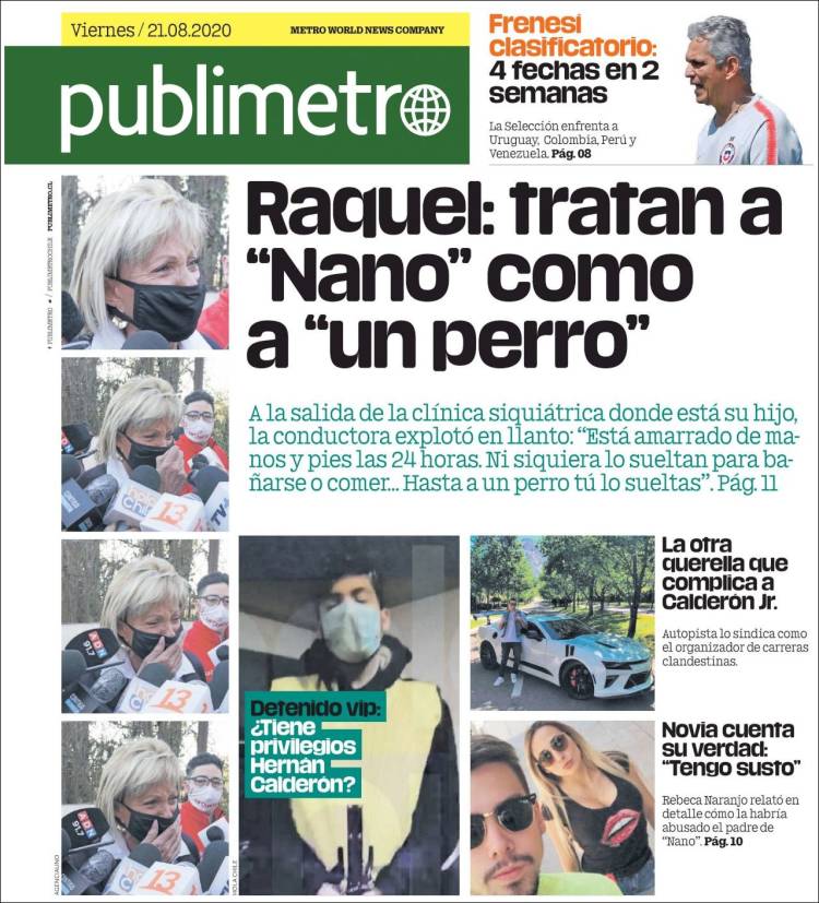Portada de Publimetro (Chile)