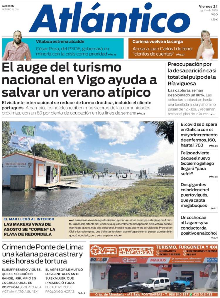Portada de Atlántico Diario (Espa&ntilde;a)