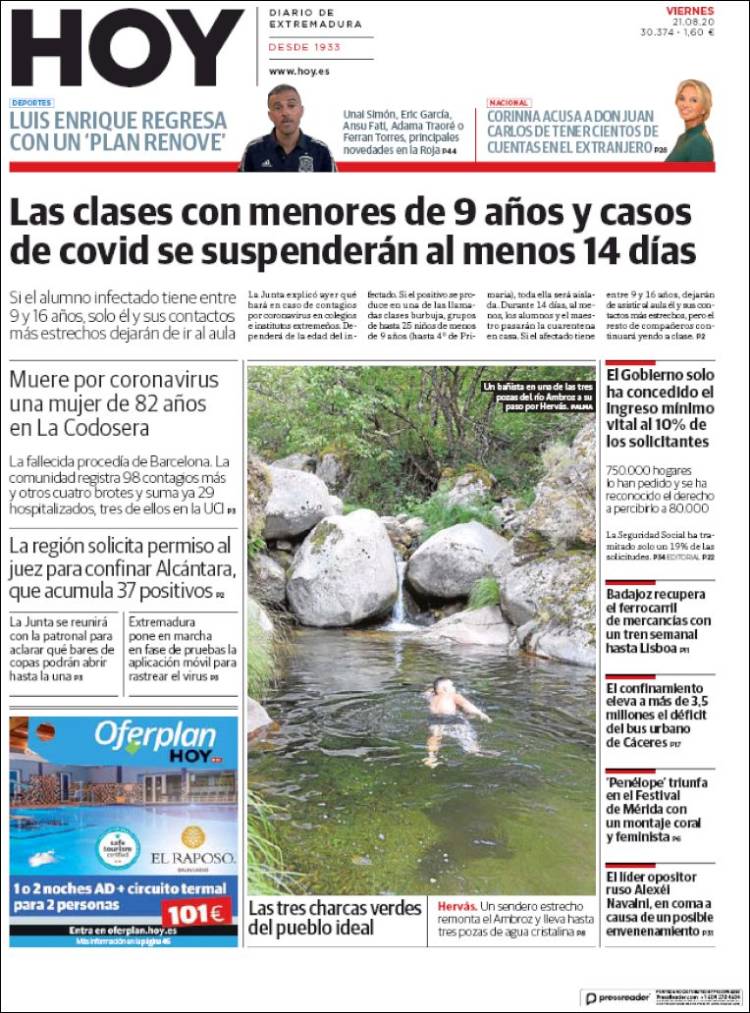 Portada de Hoy - Badajoz (Espa&ntilde;a)