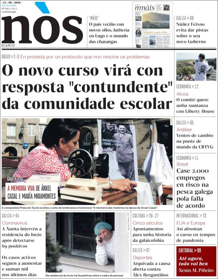 Portada de Nòs Diario (Espa&ntilde;a)