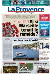 Portada de La Provence (Francia)