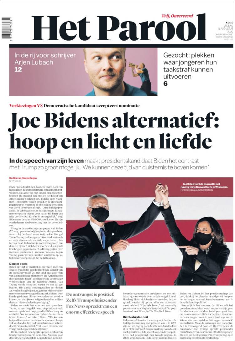 Portada de Het Parool (Pa&iacute;ses Bajos)