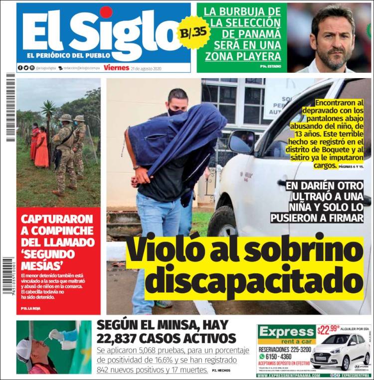 Portada de El Siglo (Panam&aacute;)
