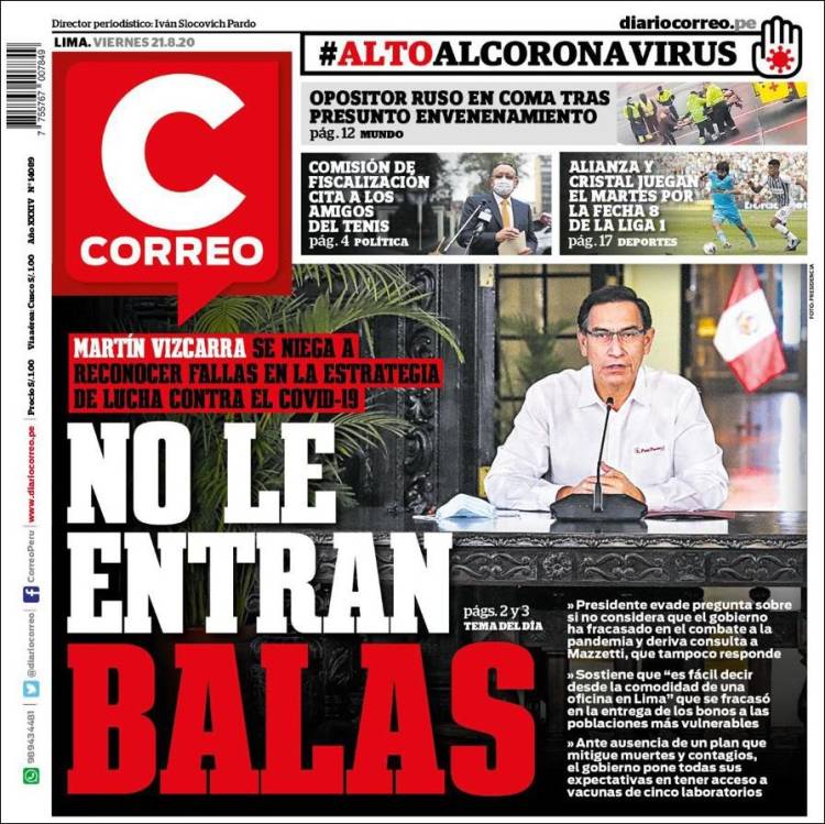 Portada de Diario Correo (Perú)