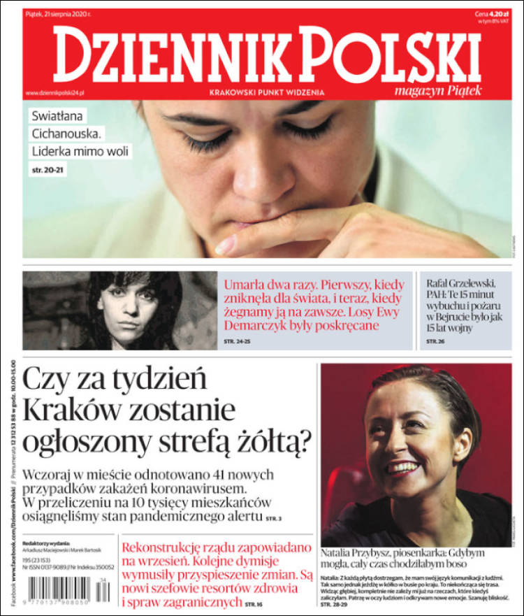 Portada de Dziennik (Polonia)