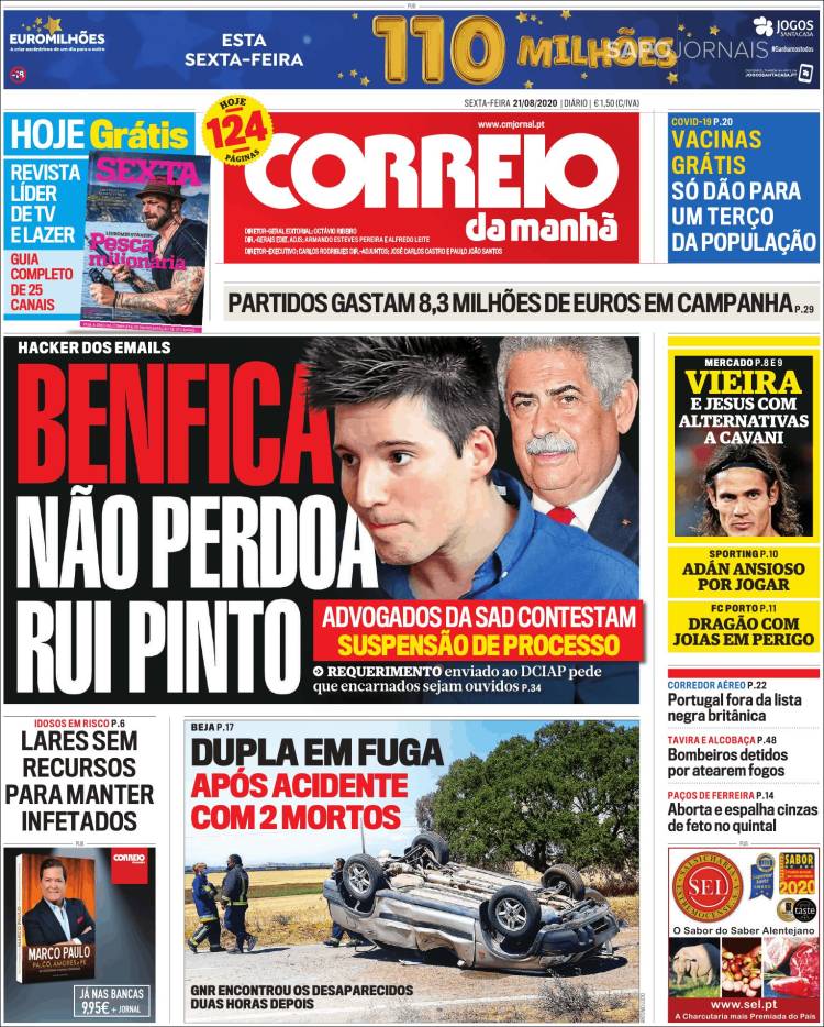 Portada de Correio da Manhã (Portugal)