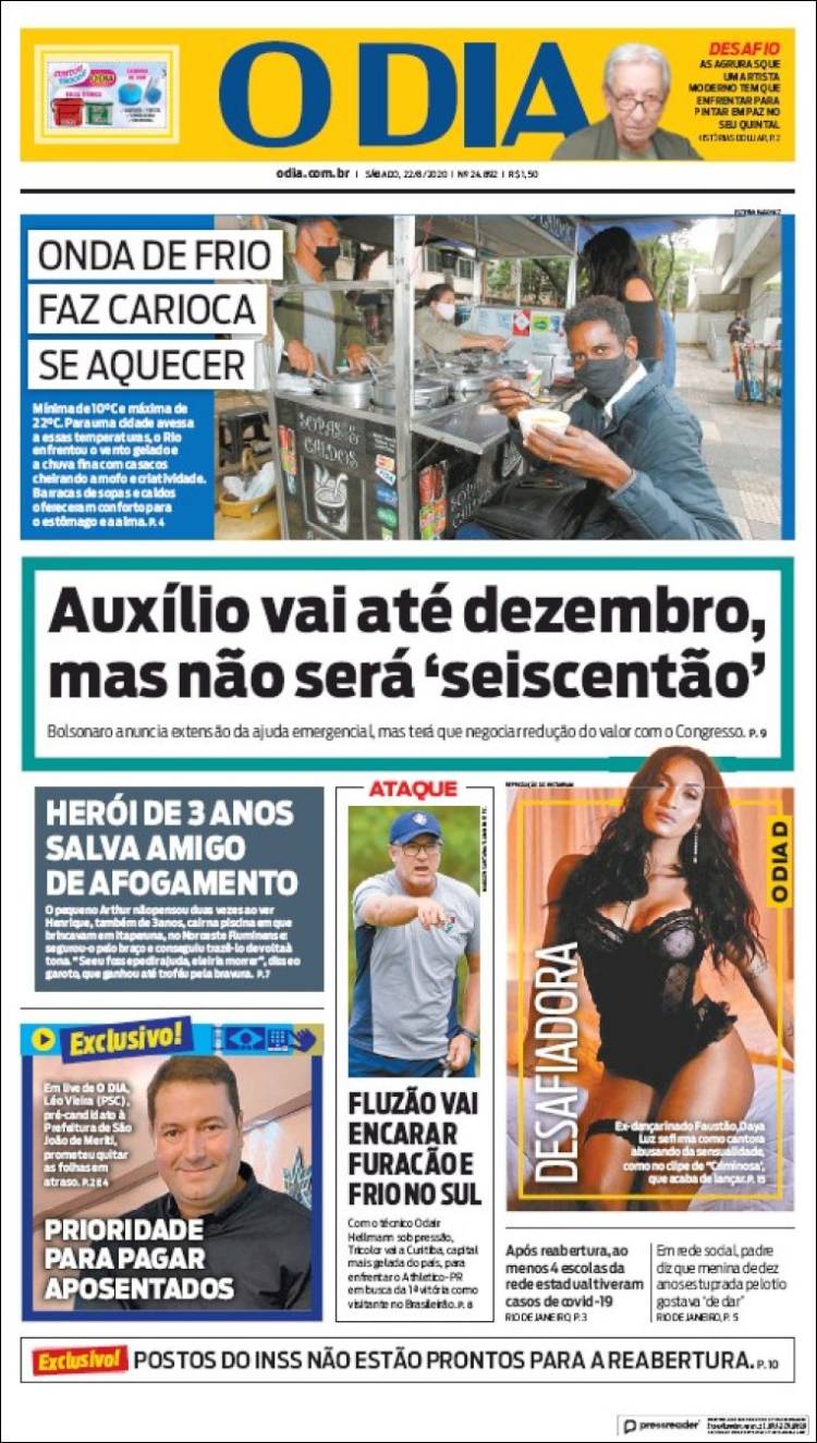 Portada de O Dia (Brasil)