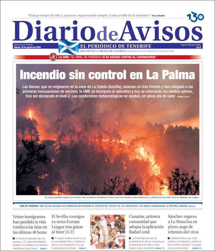 Portada de Diarios de Avisos (Espa&ntilde;a)