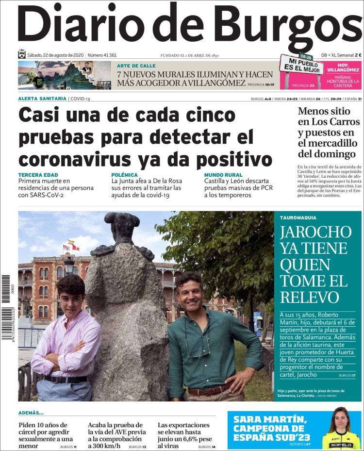 Portada de Diario de Burgos (Espa&ntilde;a)