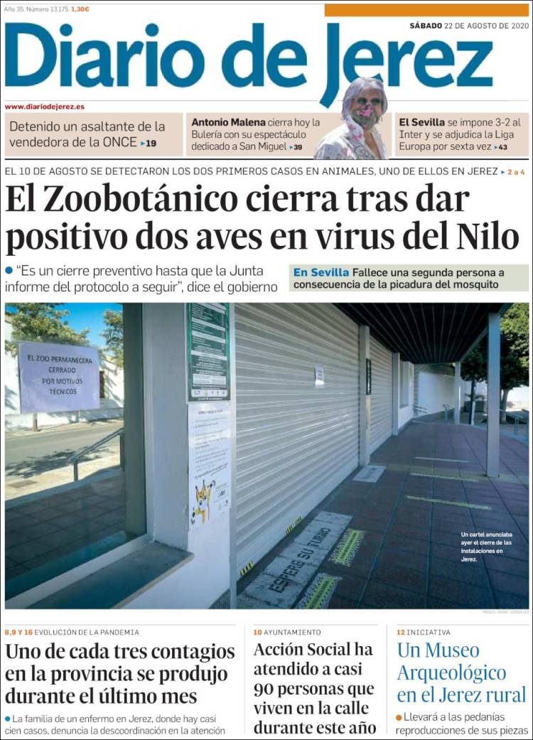Portada de Diario de Jerez (Espa&ntilde;a)