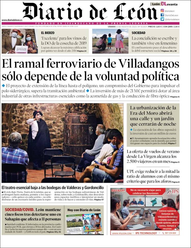 Portada de Diario de León (Espa&ntilde;a)