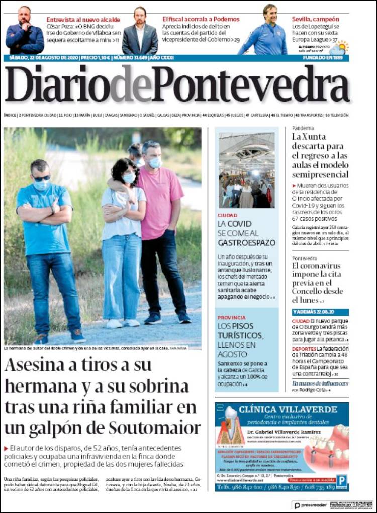 Portada de Diario de Pontevedra (Espa&ntilde;a)