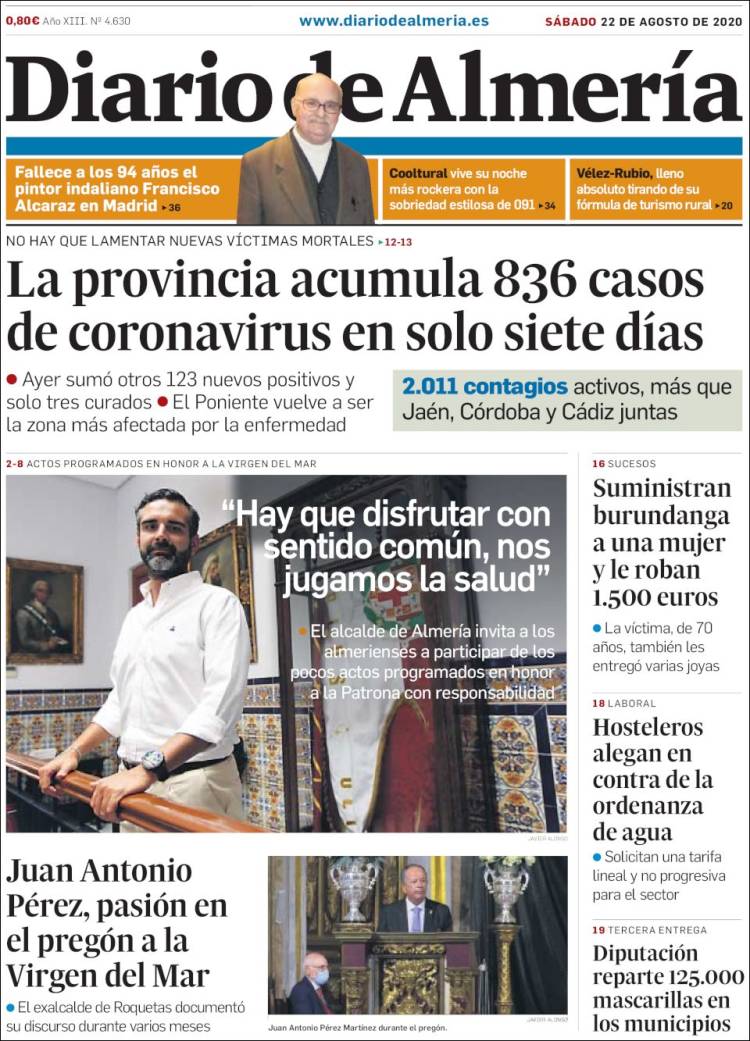 Portada de Diario de Almería (Espa&ntilde;a)