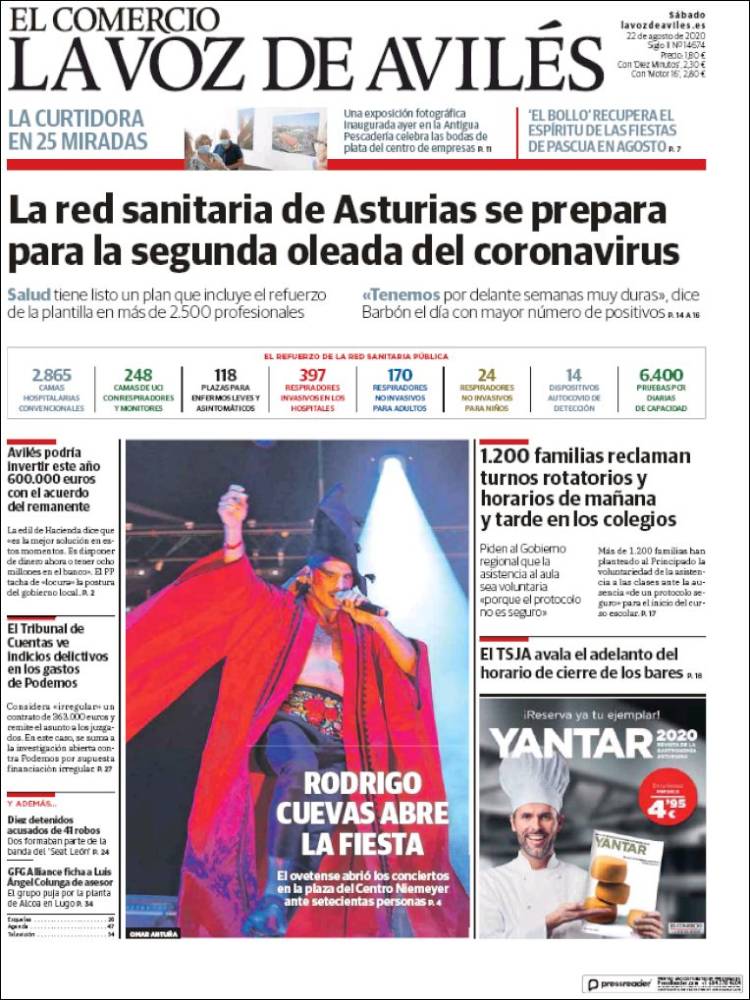 Portada de El Comercio - Avilés (Espa&ntilde;a)