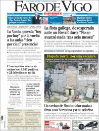 Portada de El Faro de Vigo - Ourense (Espa&ntilde;a)