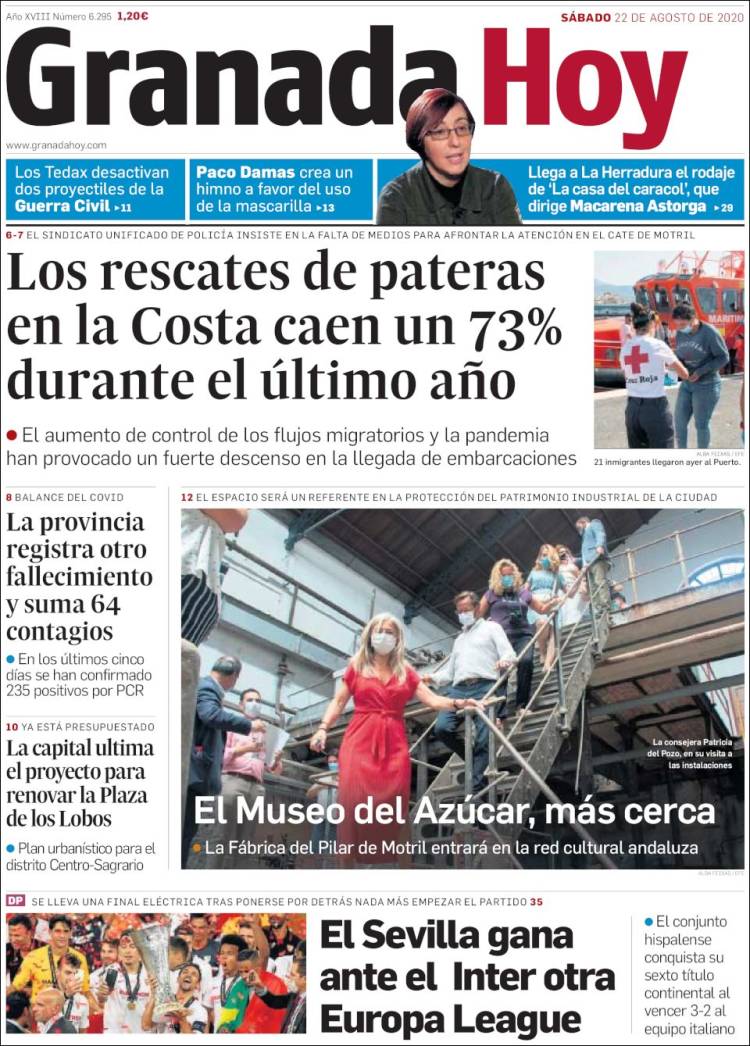 Portada de Granada Hoy (Espa&ntilde;a)