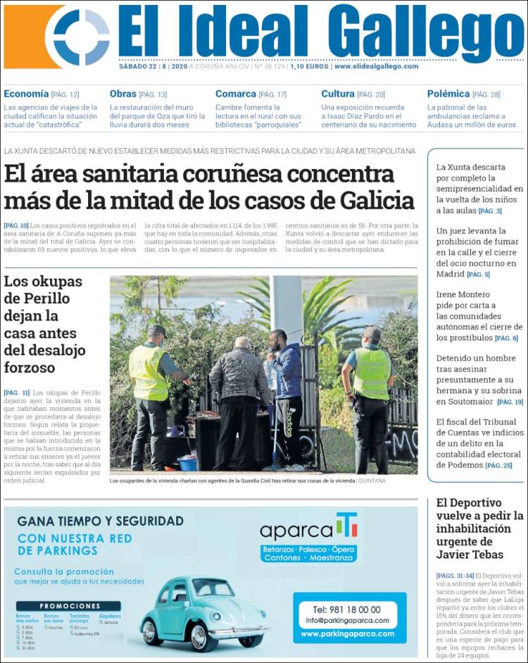 Portada de El Ideal Gallego (Espa&ntilde;a)