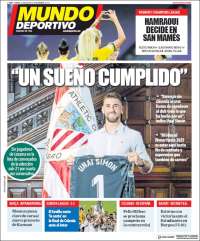Portada de Mundo Deportivo Bizkaia (Espa&ntilde;a)
