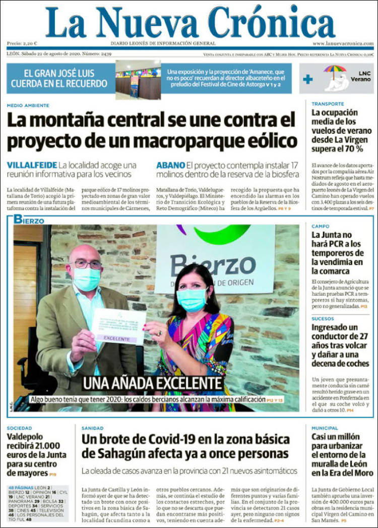 Portada de La Nueva Crónica (Espa&ntilde;a)