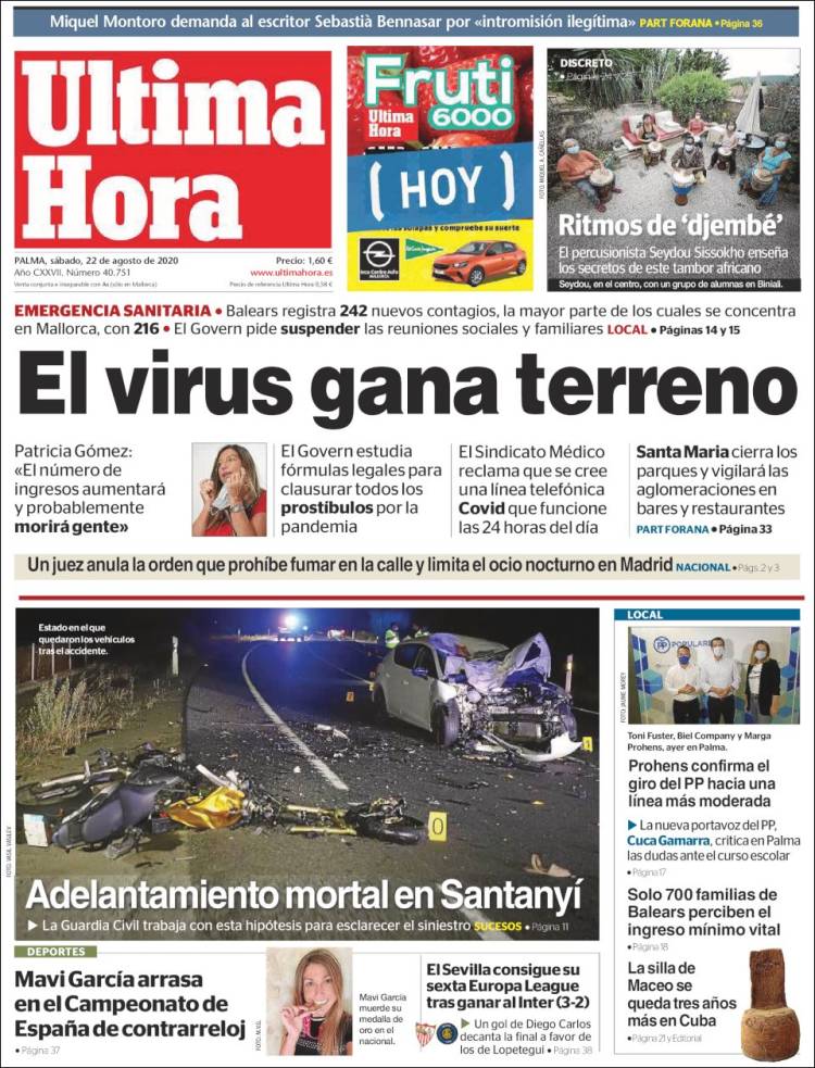Portada de Última Hora (Espa&ntilde;a)