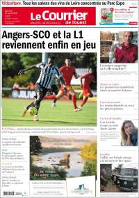Portada de Le Courrier de l'Ouest (Francia)