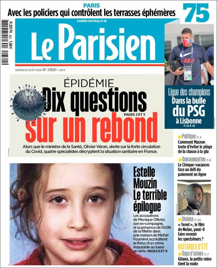 Portada de Le Parisien (Francia)