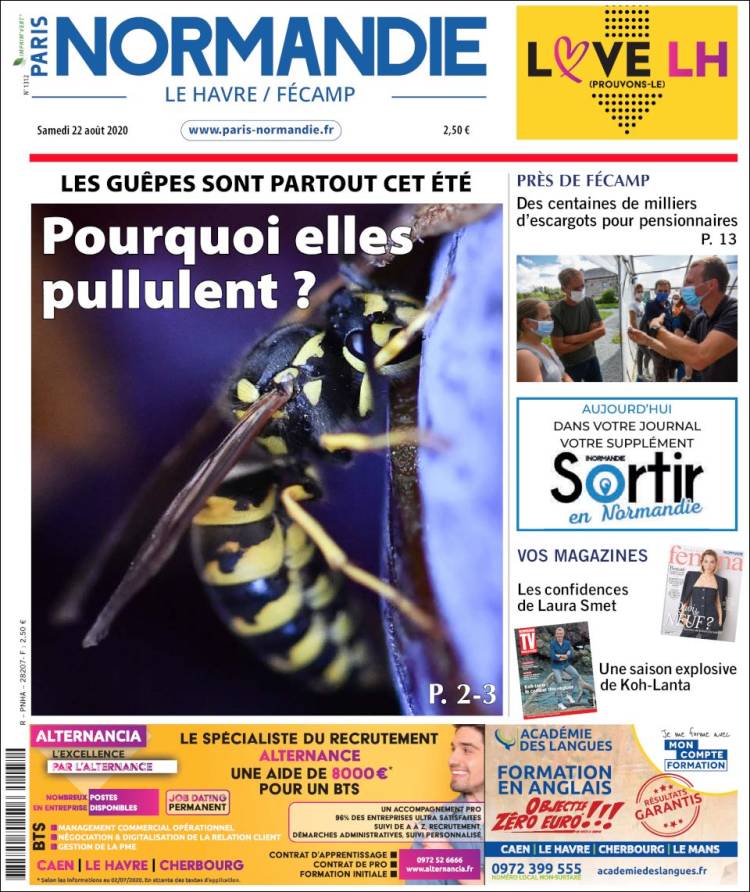 Portada de Progres de Fecamp (Francia)