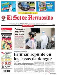 Portada de El Sol de Hermosillo (M&eacute;xico)